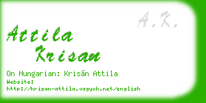 attila krisan business card
